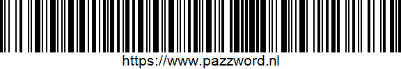 BAR Code https://www.pazzword.nl